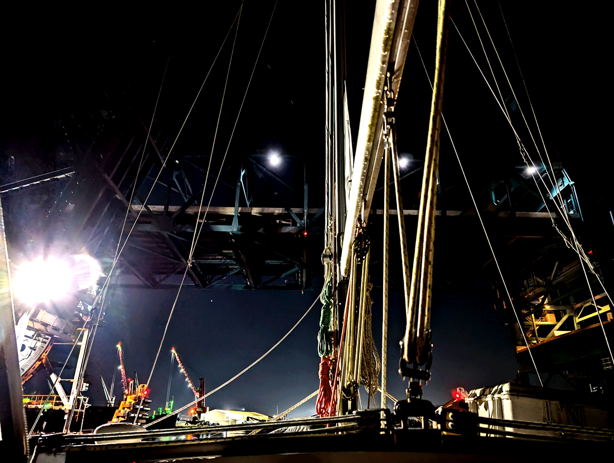 bridge at night