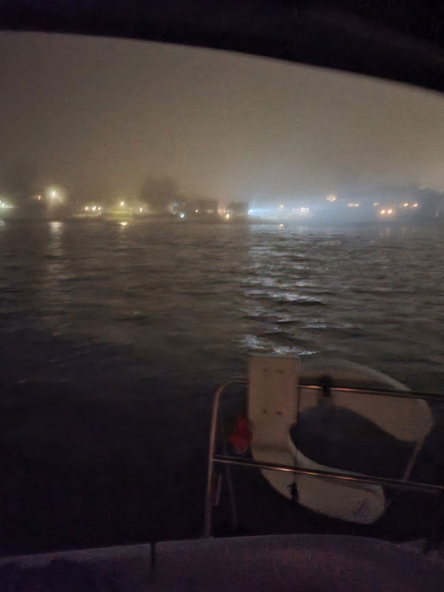 fog in harbor