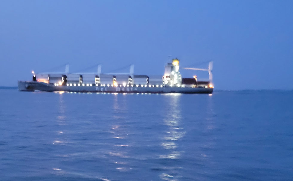 ship at night